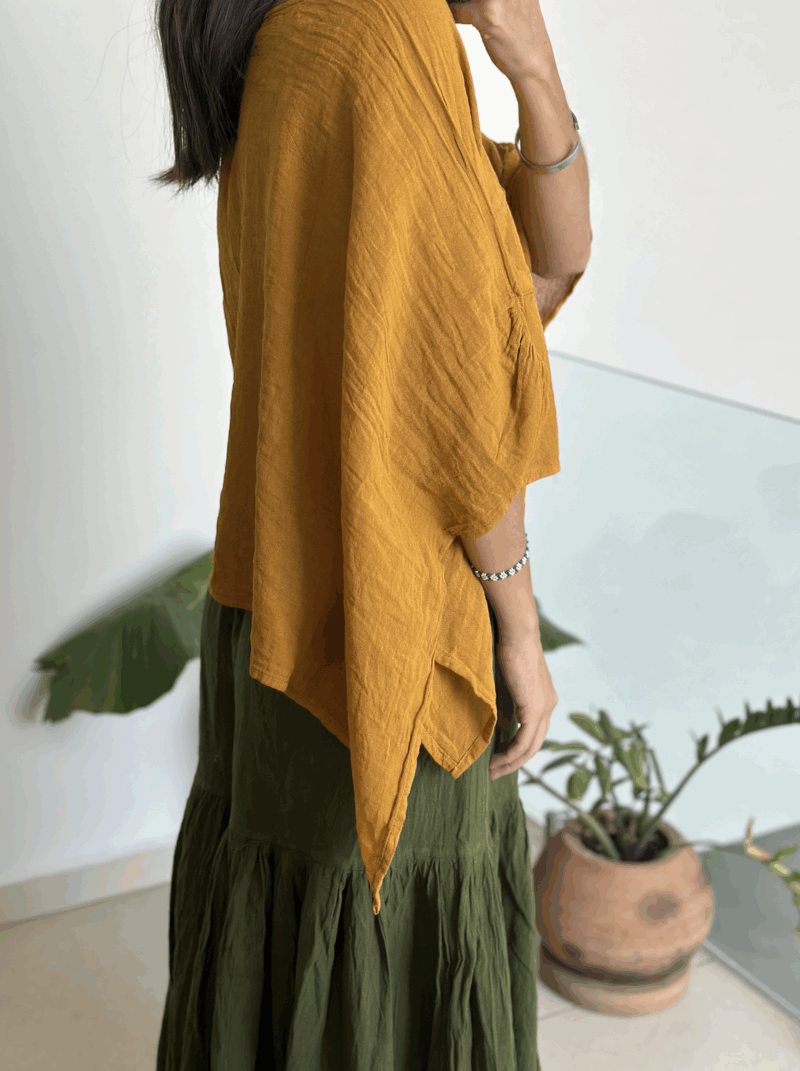 Blusa Arrecife Mostaza - Imagen 2